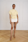 The Cordelia Tweed Jacket - lemon cake