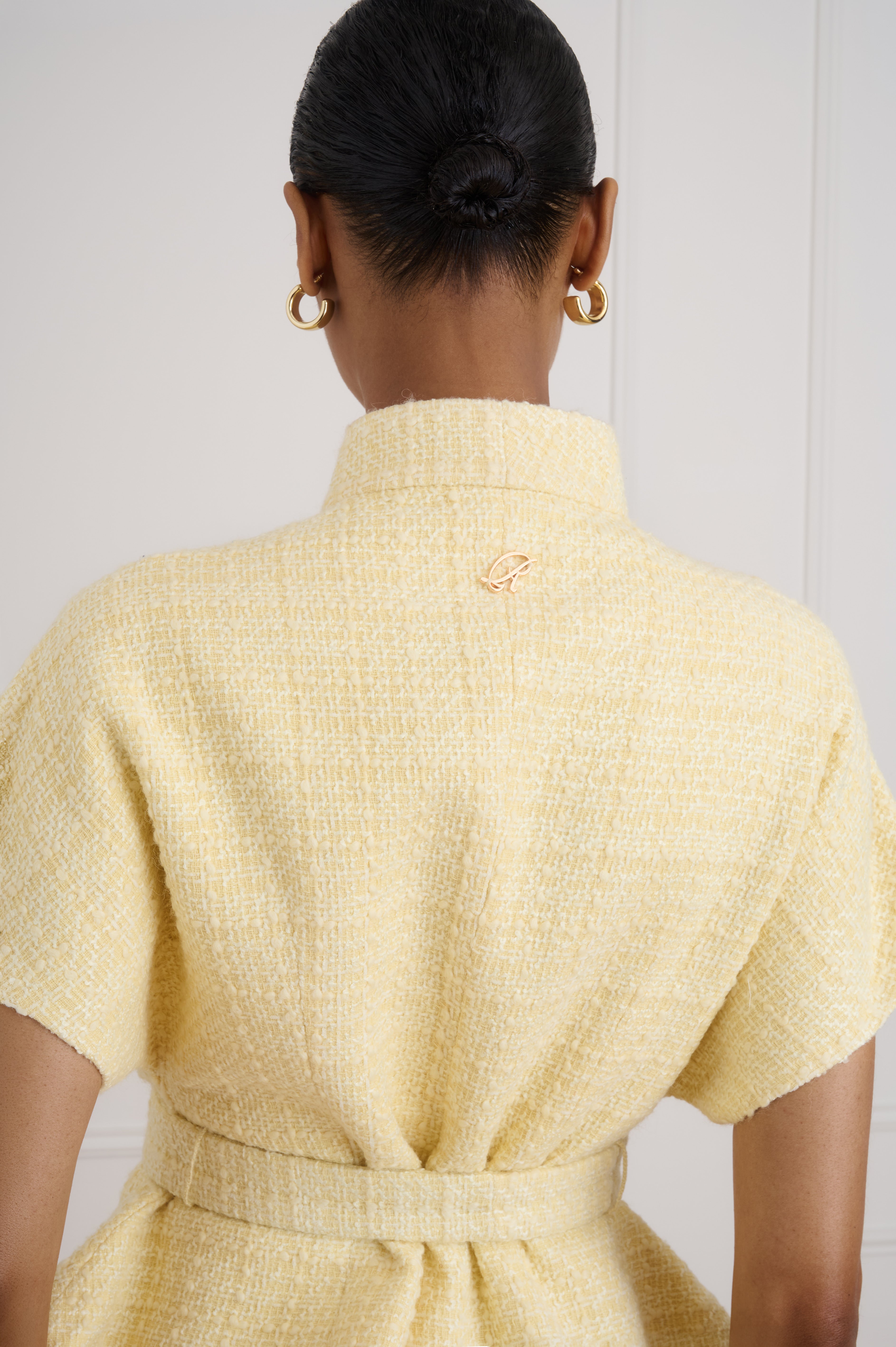 The Cordelia Tweed Jacket - lemon cake