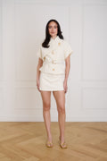 The Cordelia Tweed Jacket - buttercream